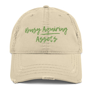 Acquiring Assets Distressed Dad Hat