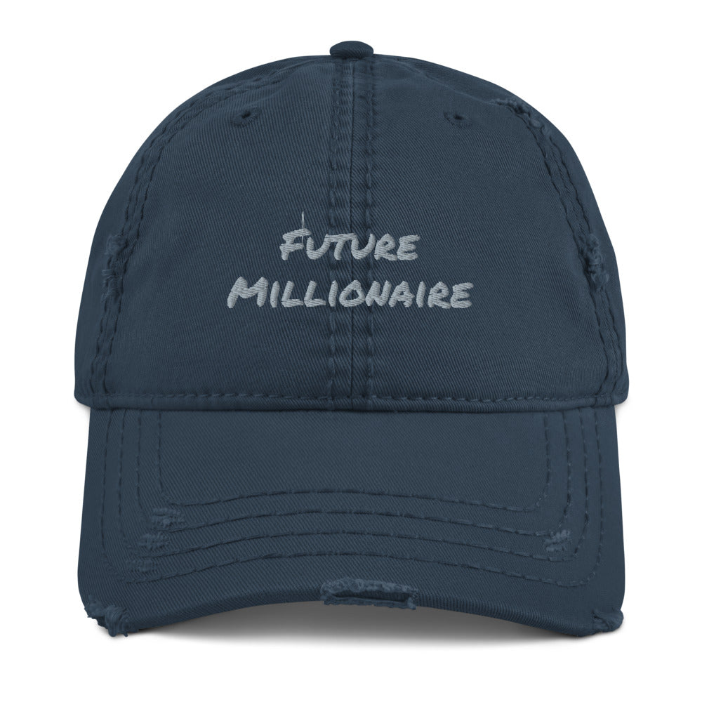 Future Millionaire Distressed Dad Hat