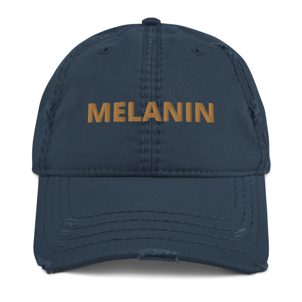 Melanin Distressed Dad Hat