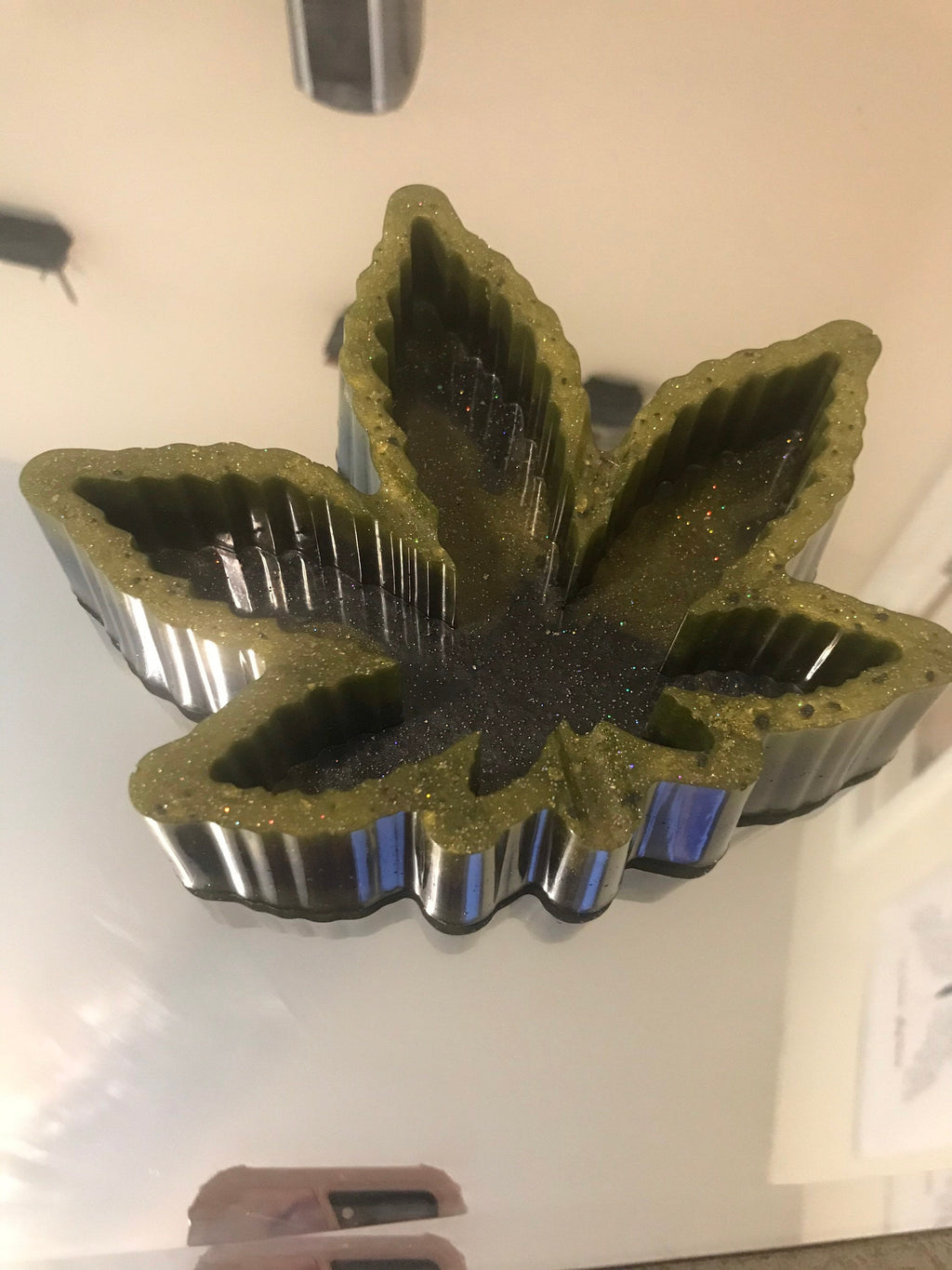 Large Maple/Marijuana leaf ashtray