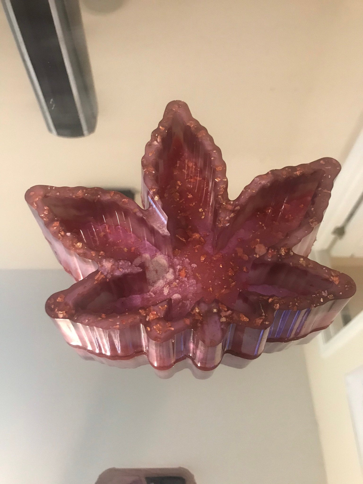 Large maple/marijuana leaf ashtray