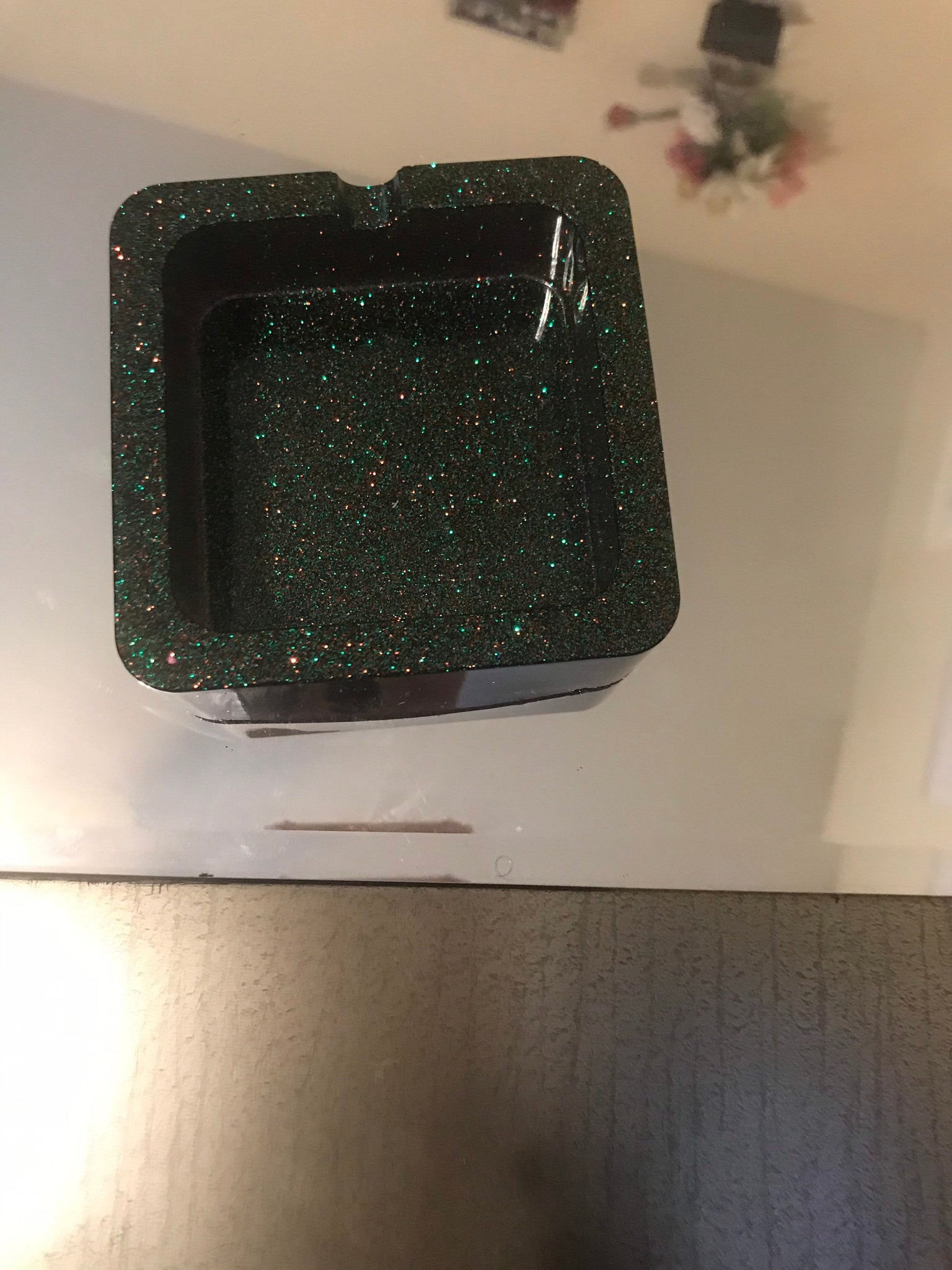 Small square ashtray