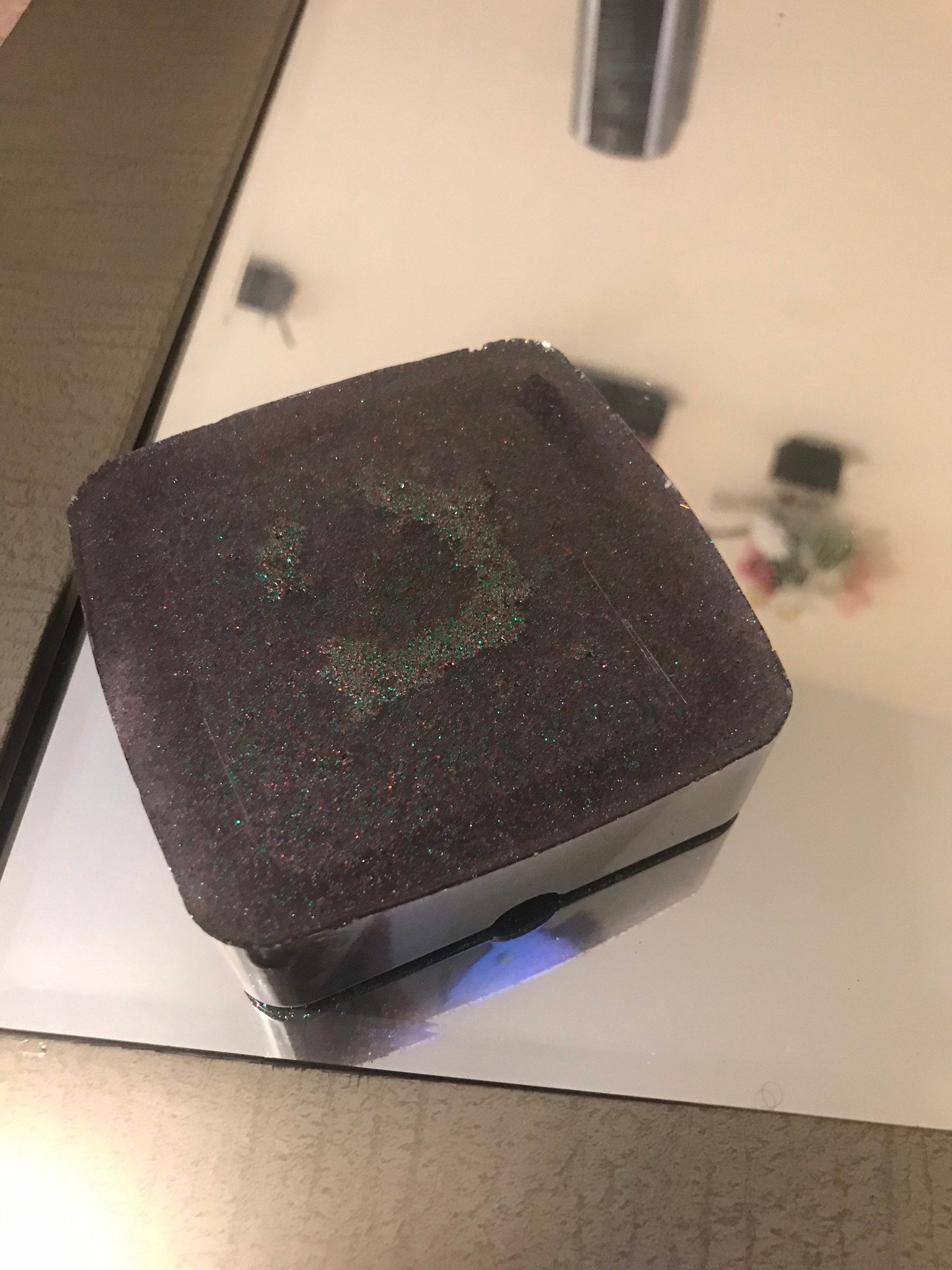 Small square ashtray