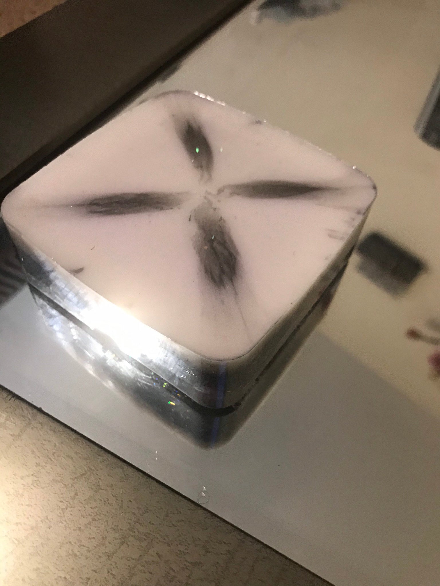 Small square ashtray