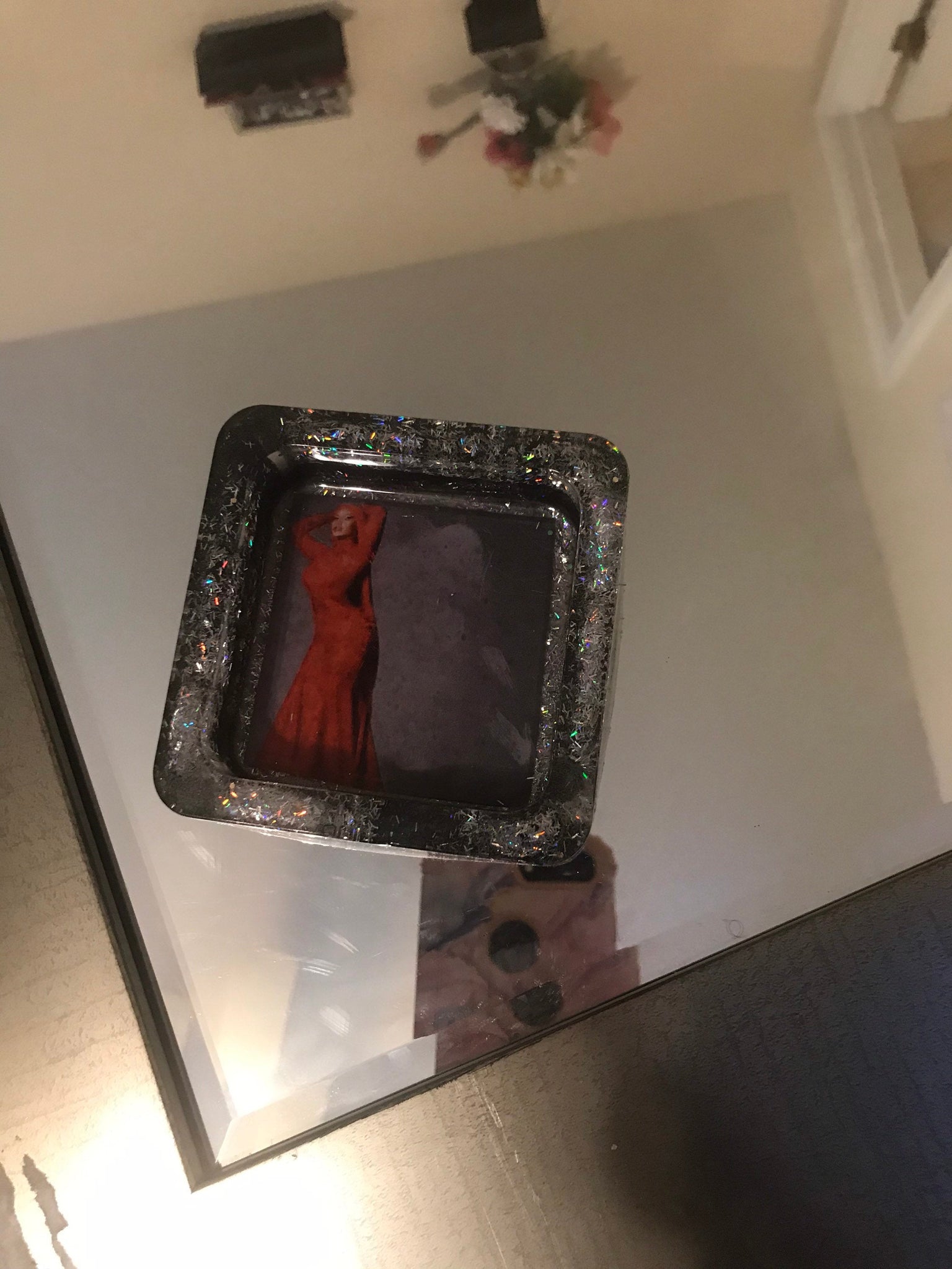 Small square ashtray