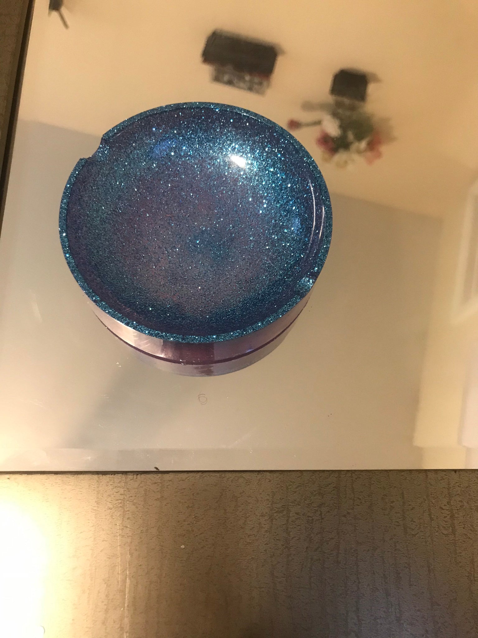 Small circular ashtray