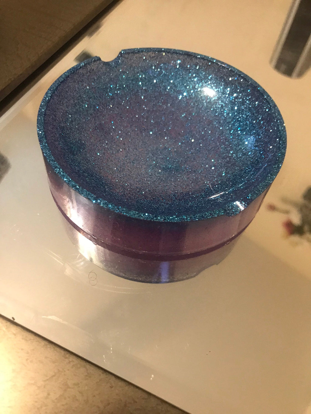 Small circular ashtray