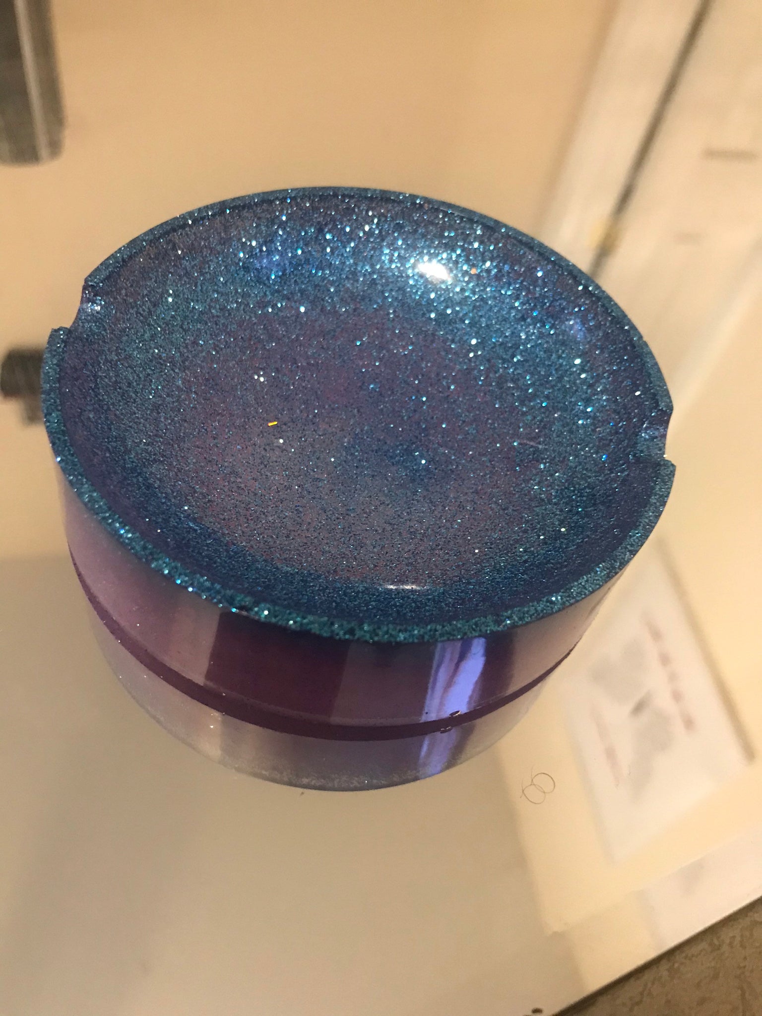 Small circular ashtray