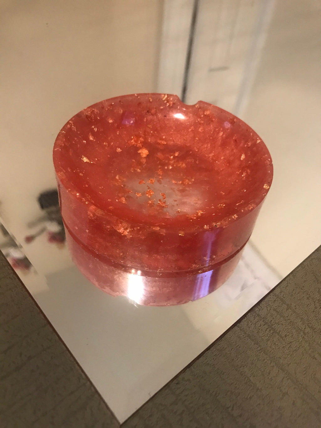 Small circular ashtray