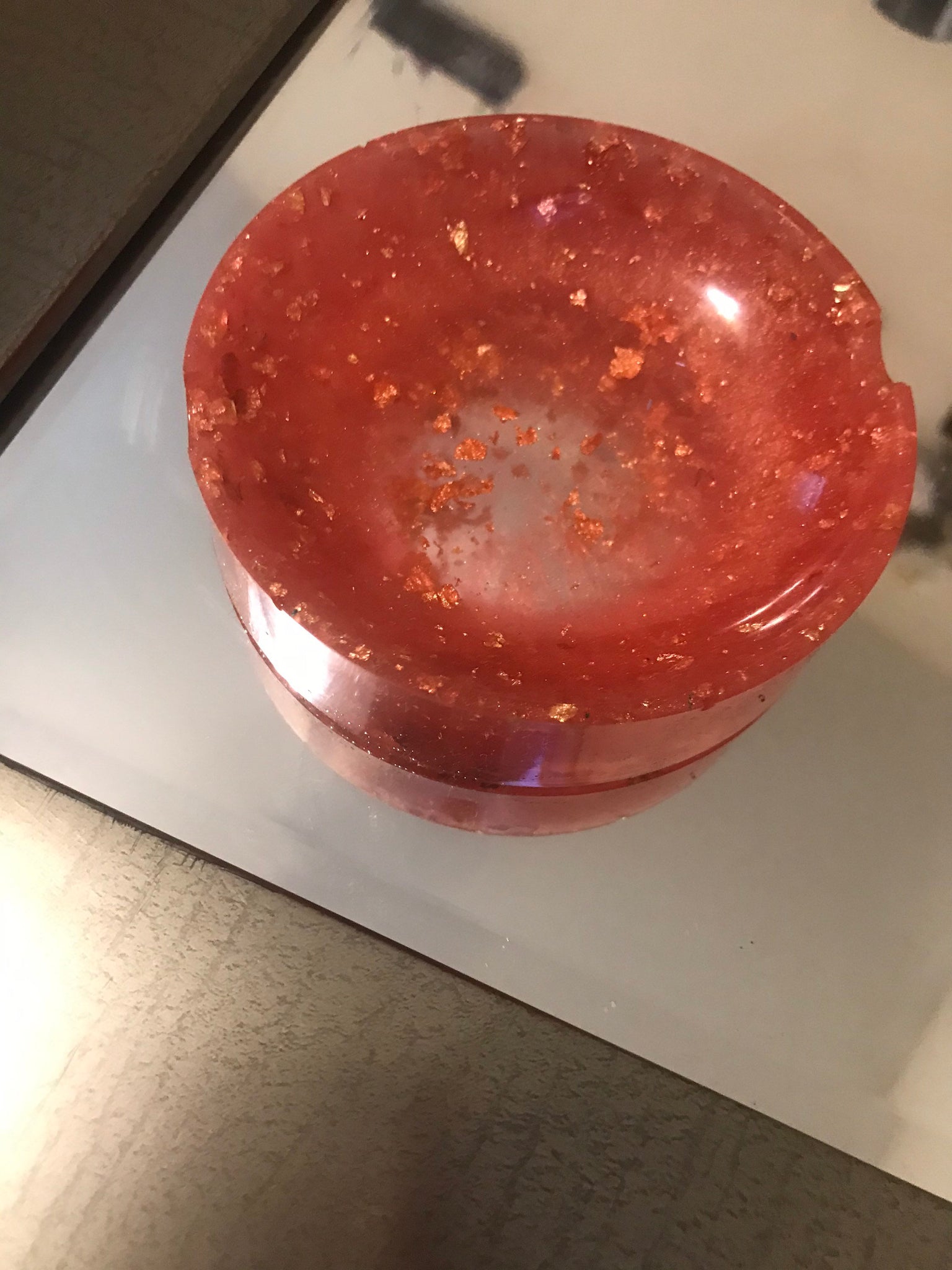 Small circular ashtray