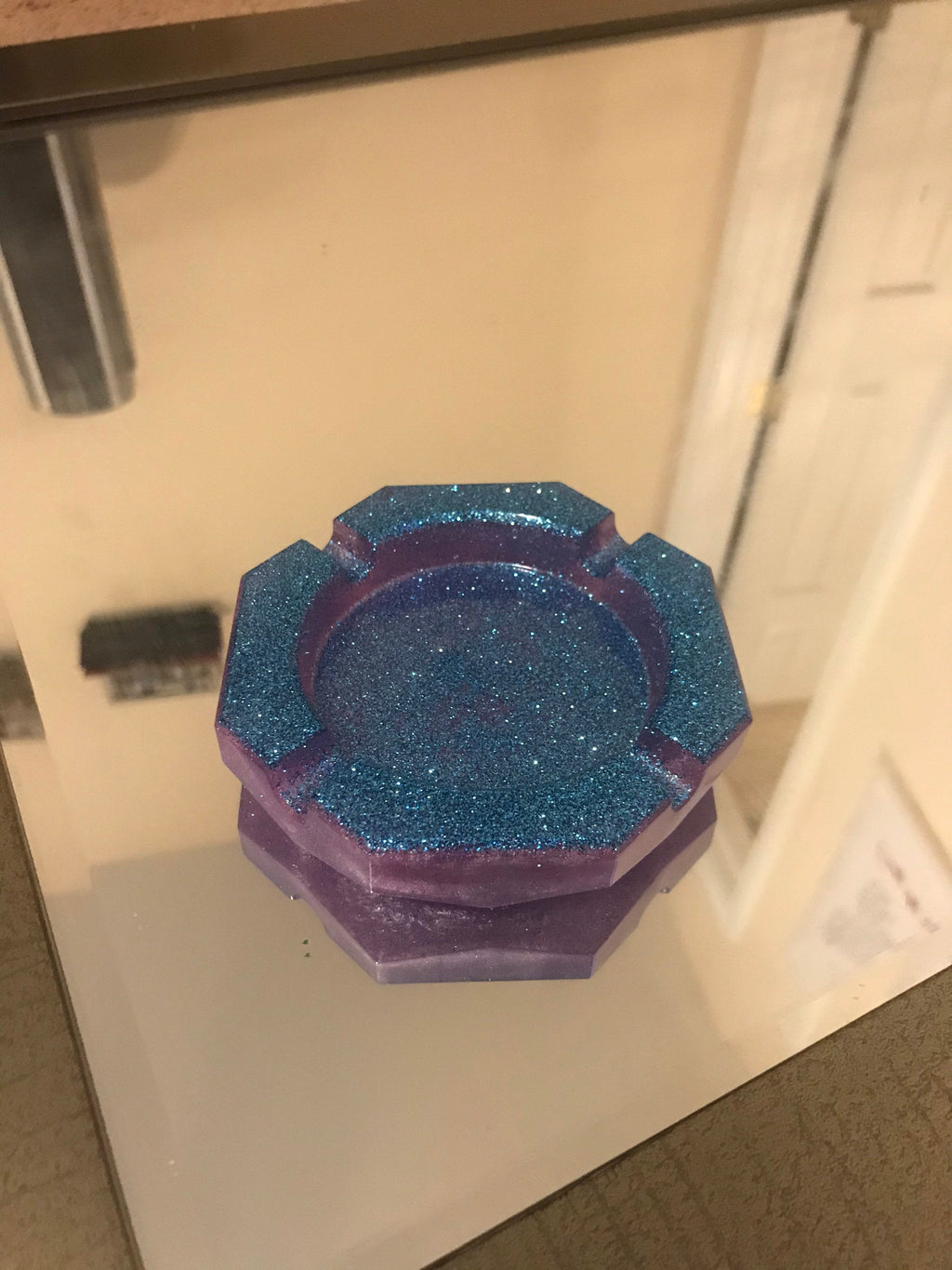Small pentagon shaped ashtray