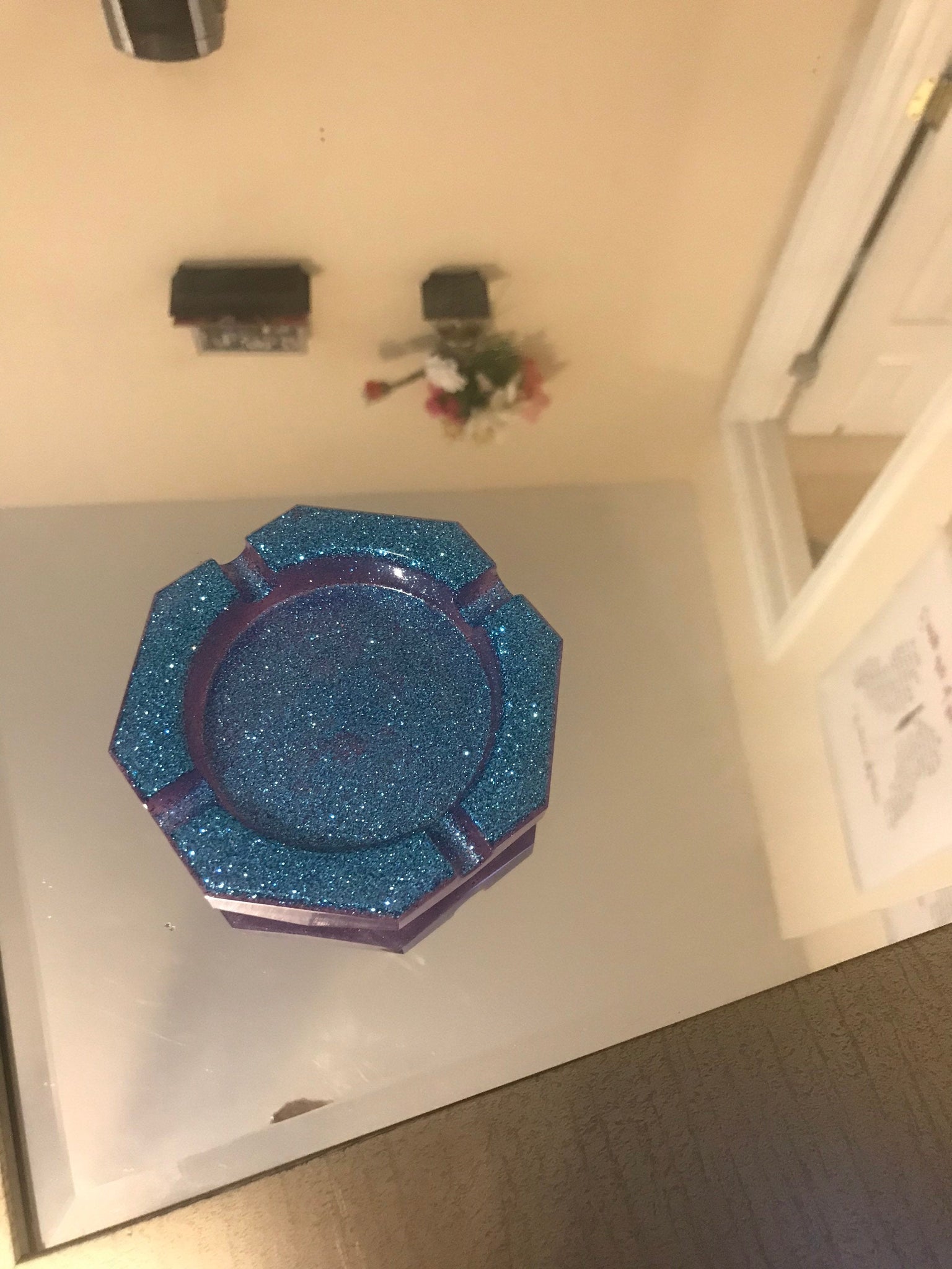 Small pentagon shaped ashtray