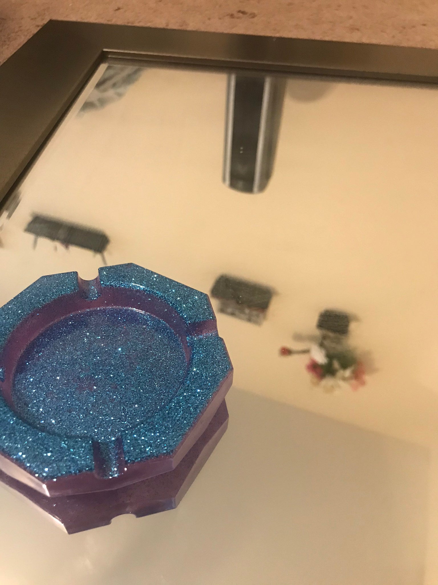 Small pentagon shaped ashtray