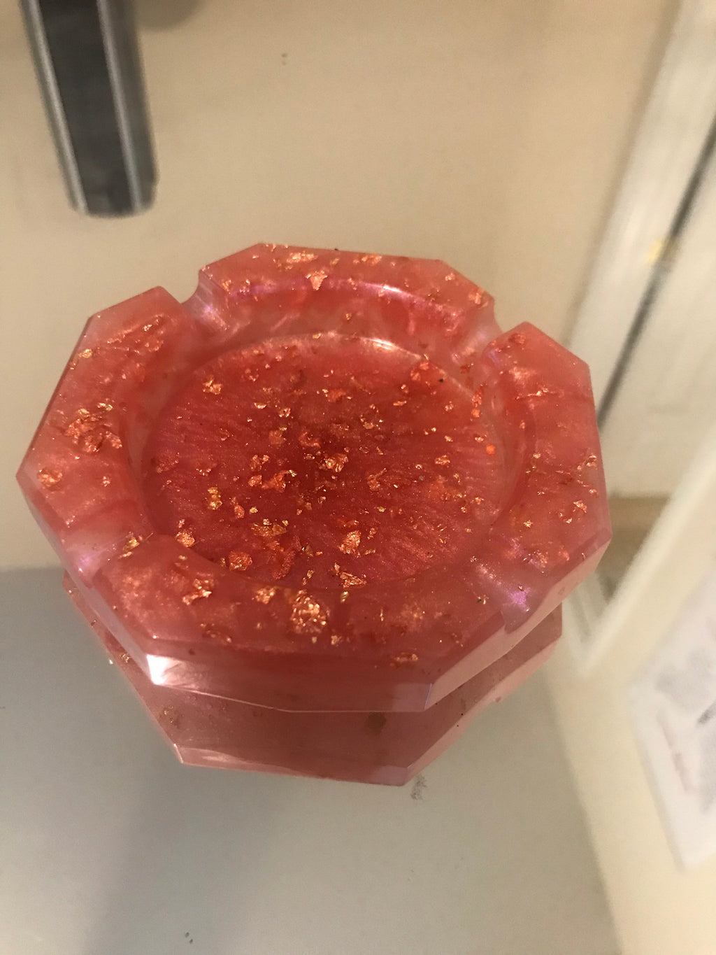 Small pentagon shaped ashtray