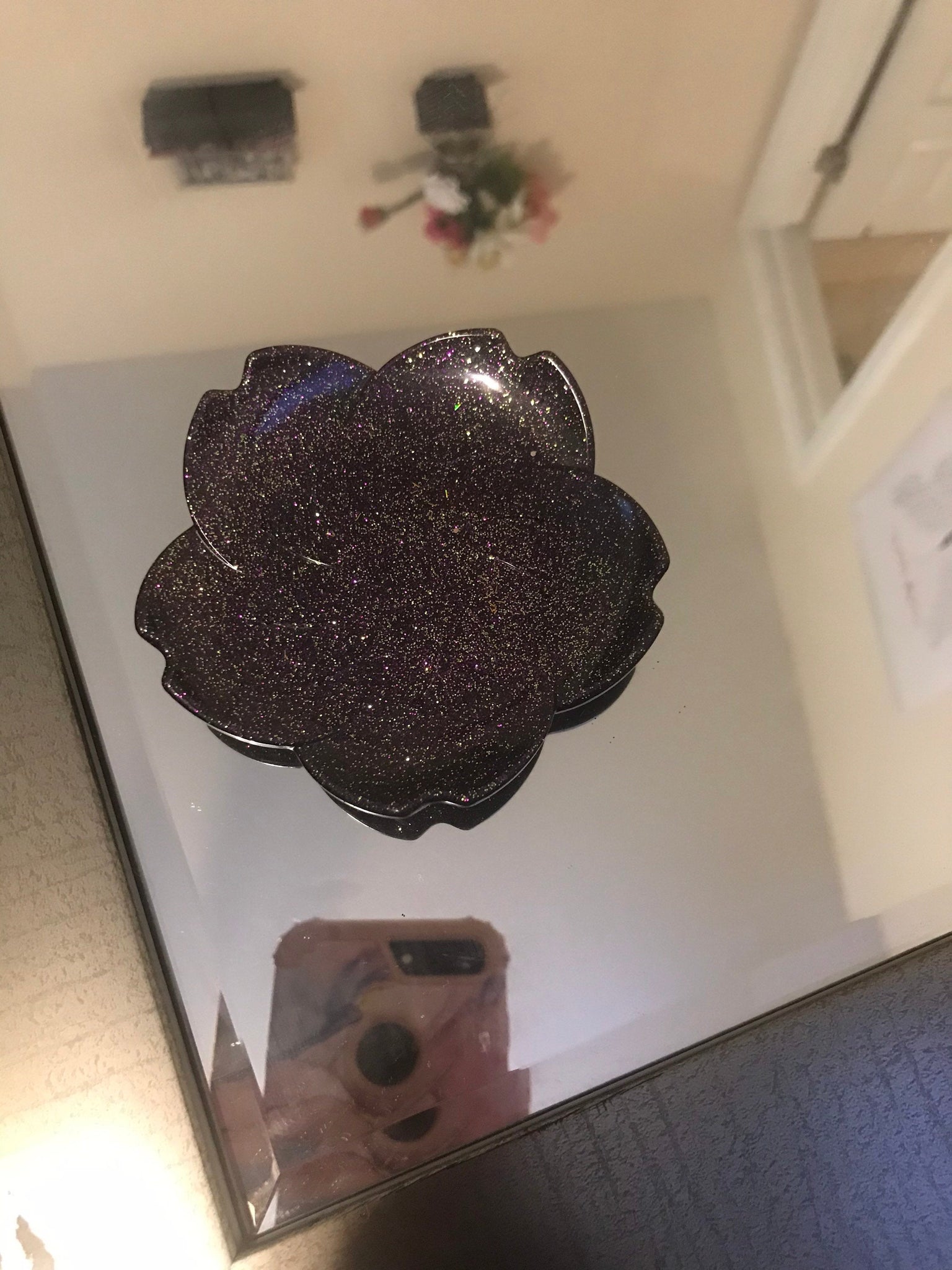 Small flower shaped ashtray