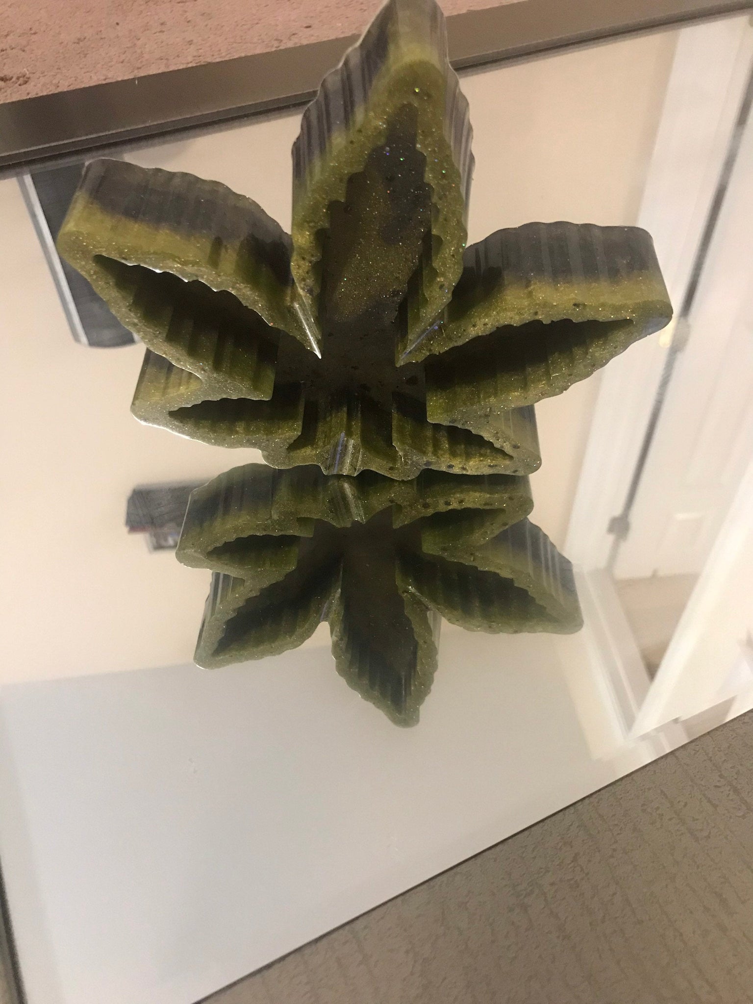 Large Maple/Marijuana leaf ashtray