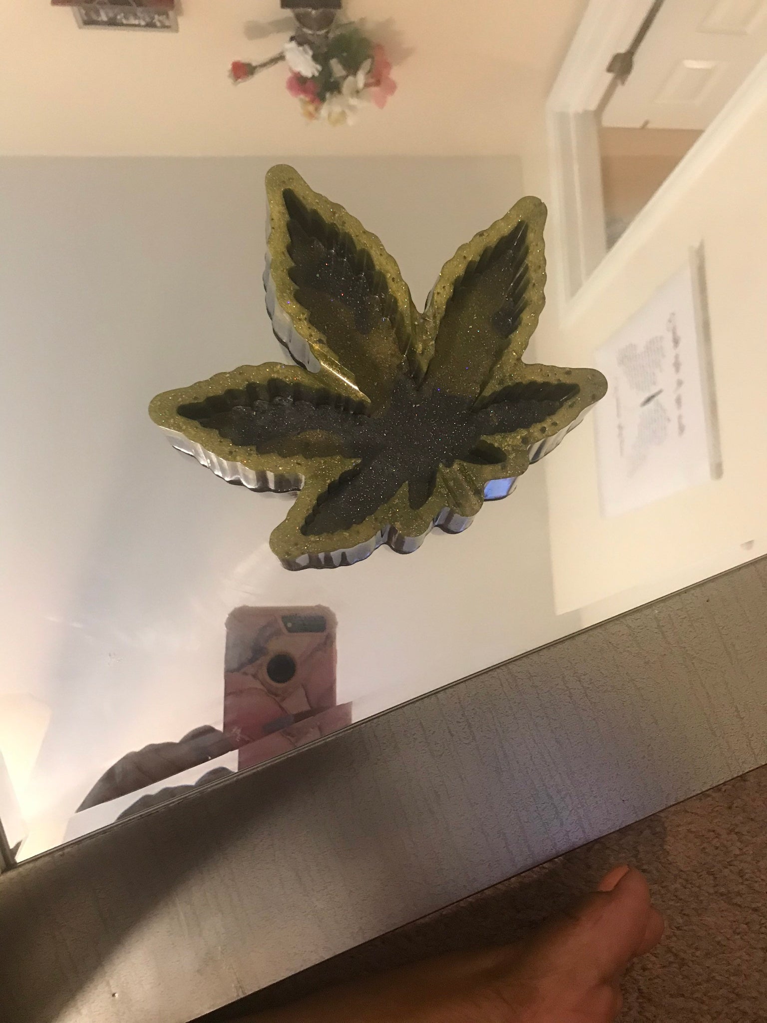 Large Maple/Marijuana leaf ashtray