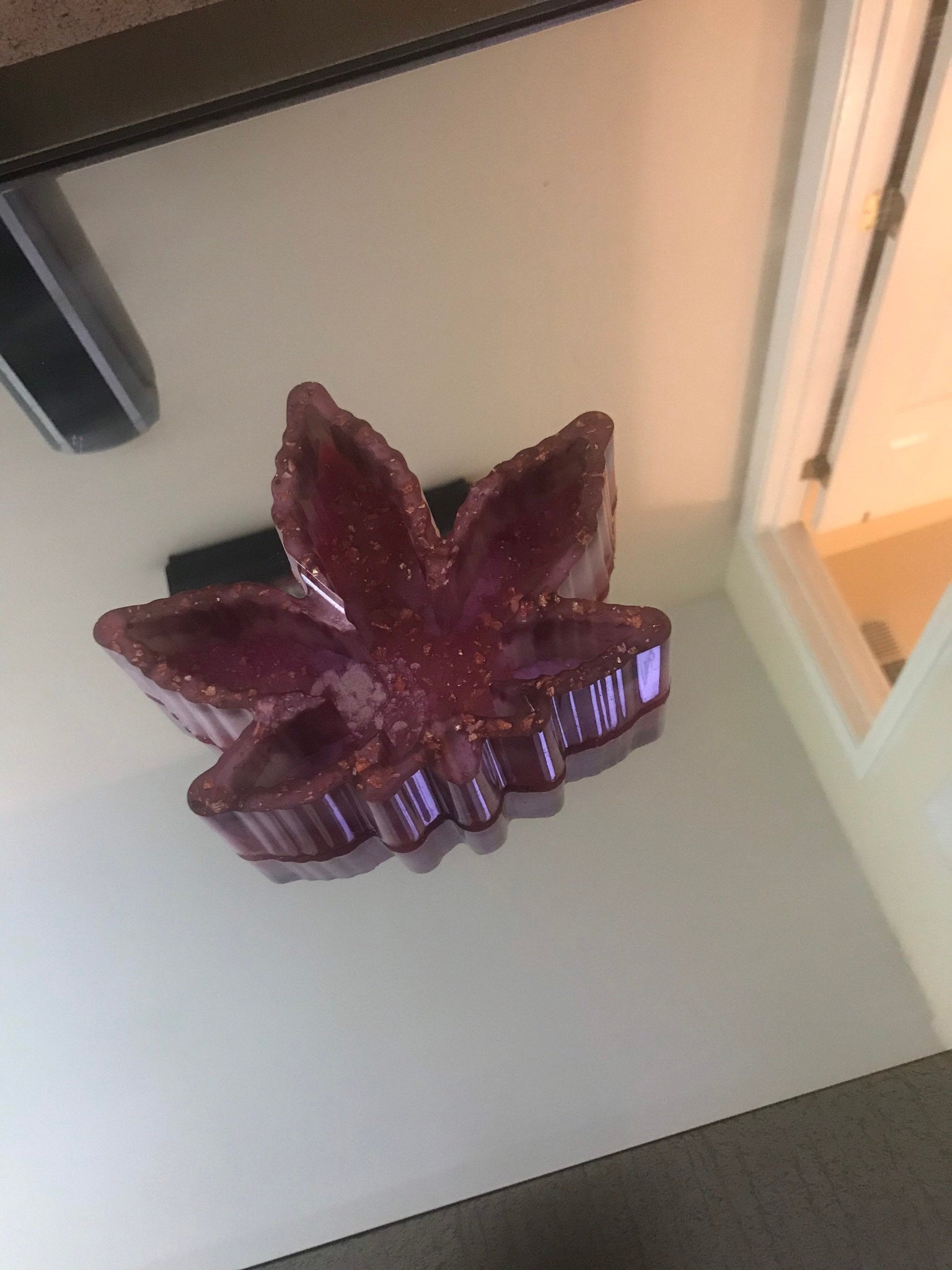 Large maple/marijuana leaf ashtray