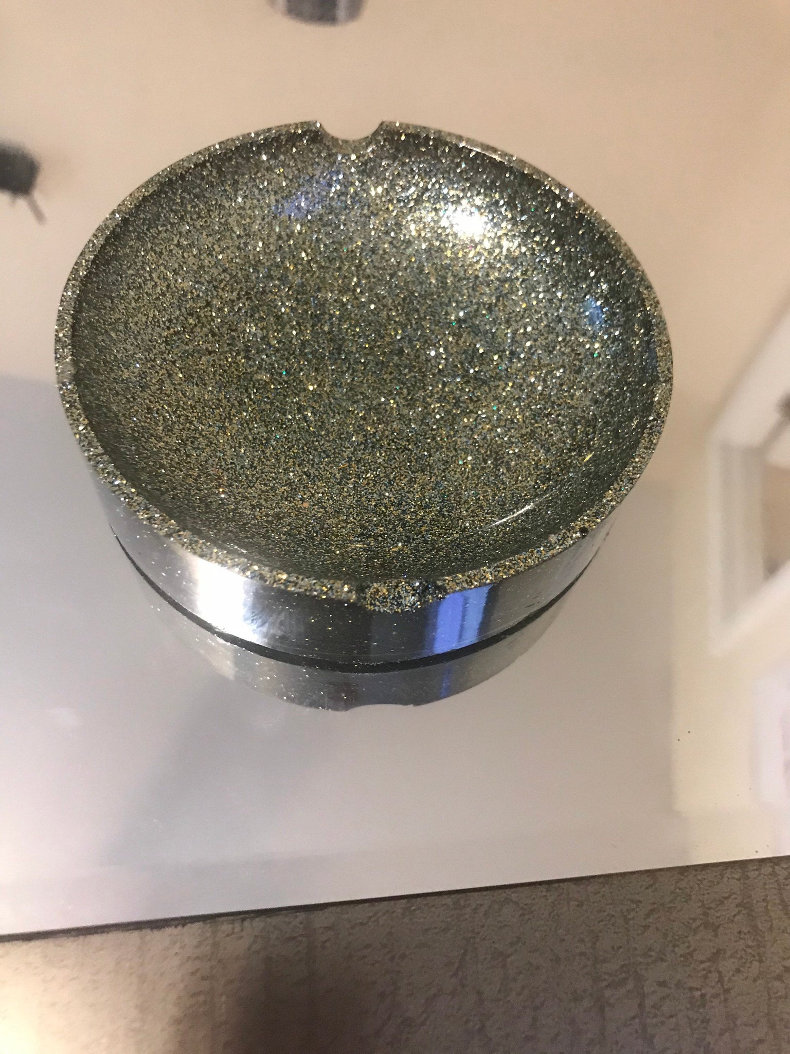 Small circular ashtray