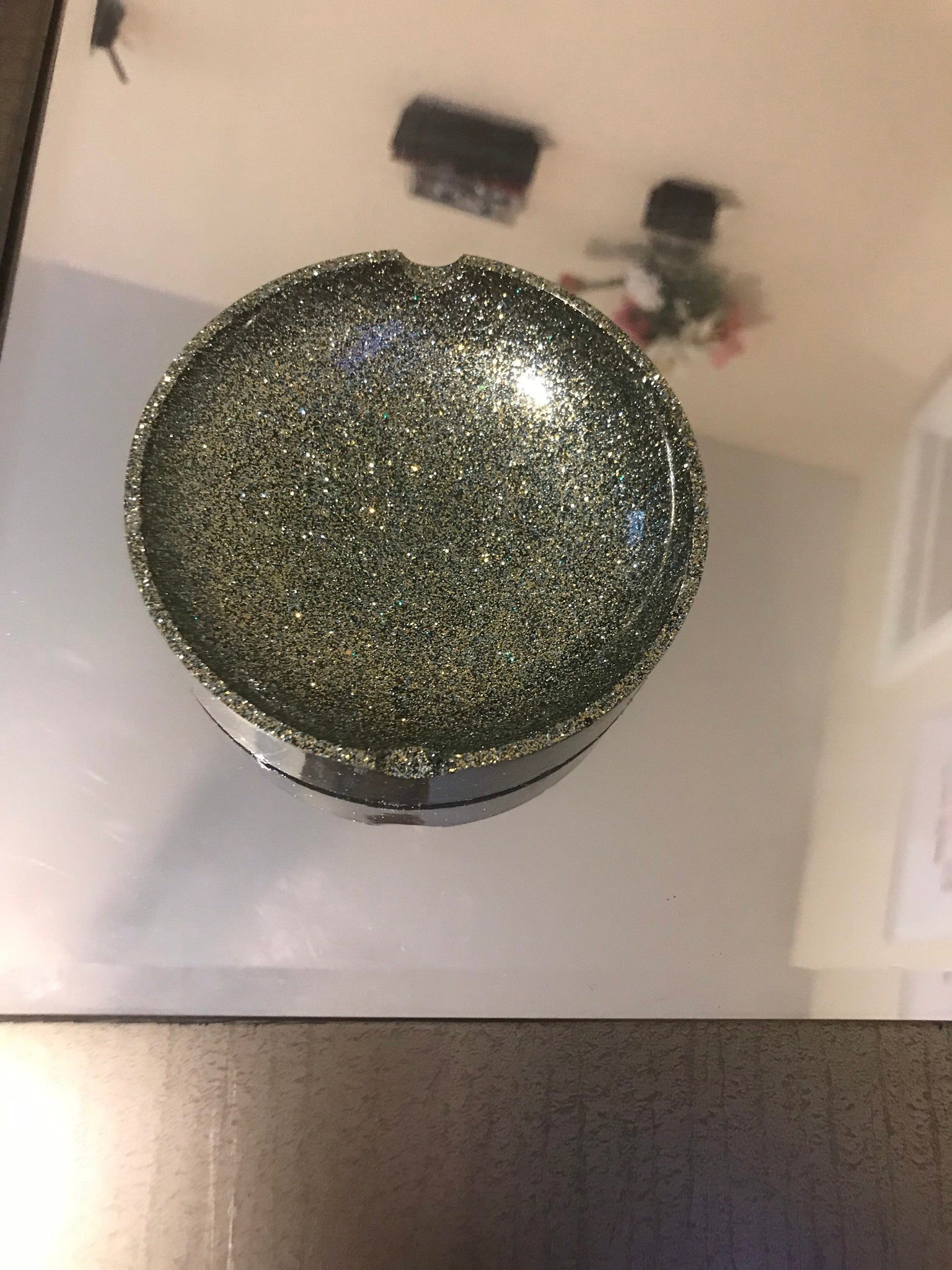 Small circular ashtray