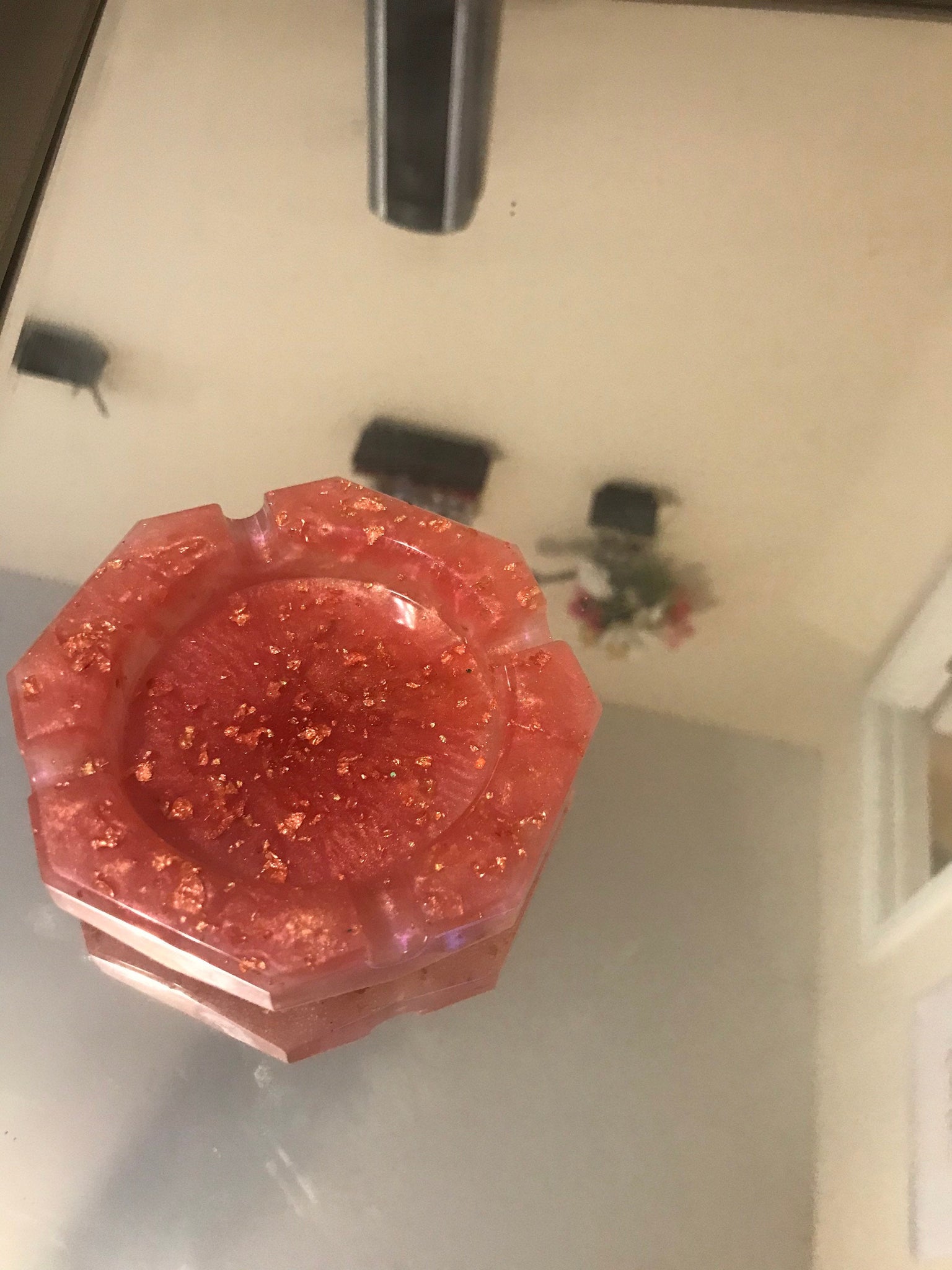 Small pentagon shaped ashtray