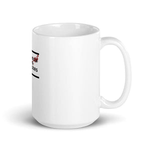 White glossy mug