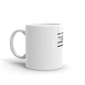 White glossy mug