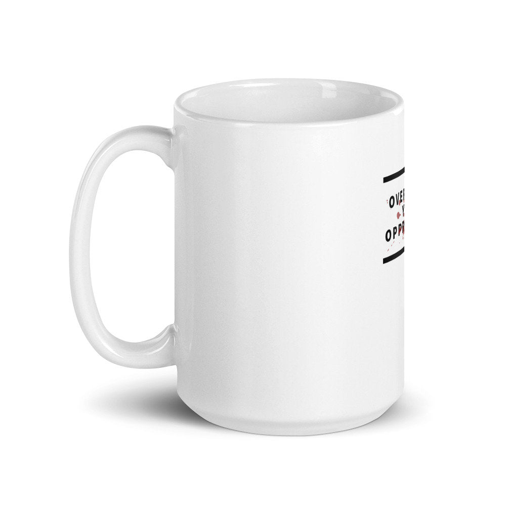 White glossy mug