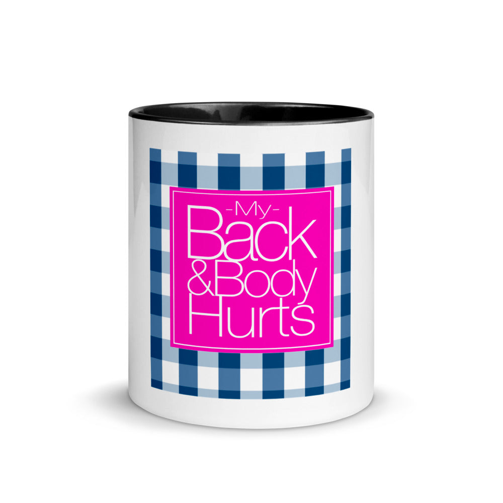 Back Body Hurt Mug with Color Inside