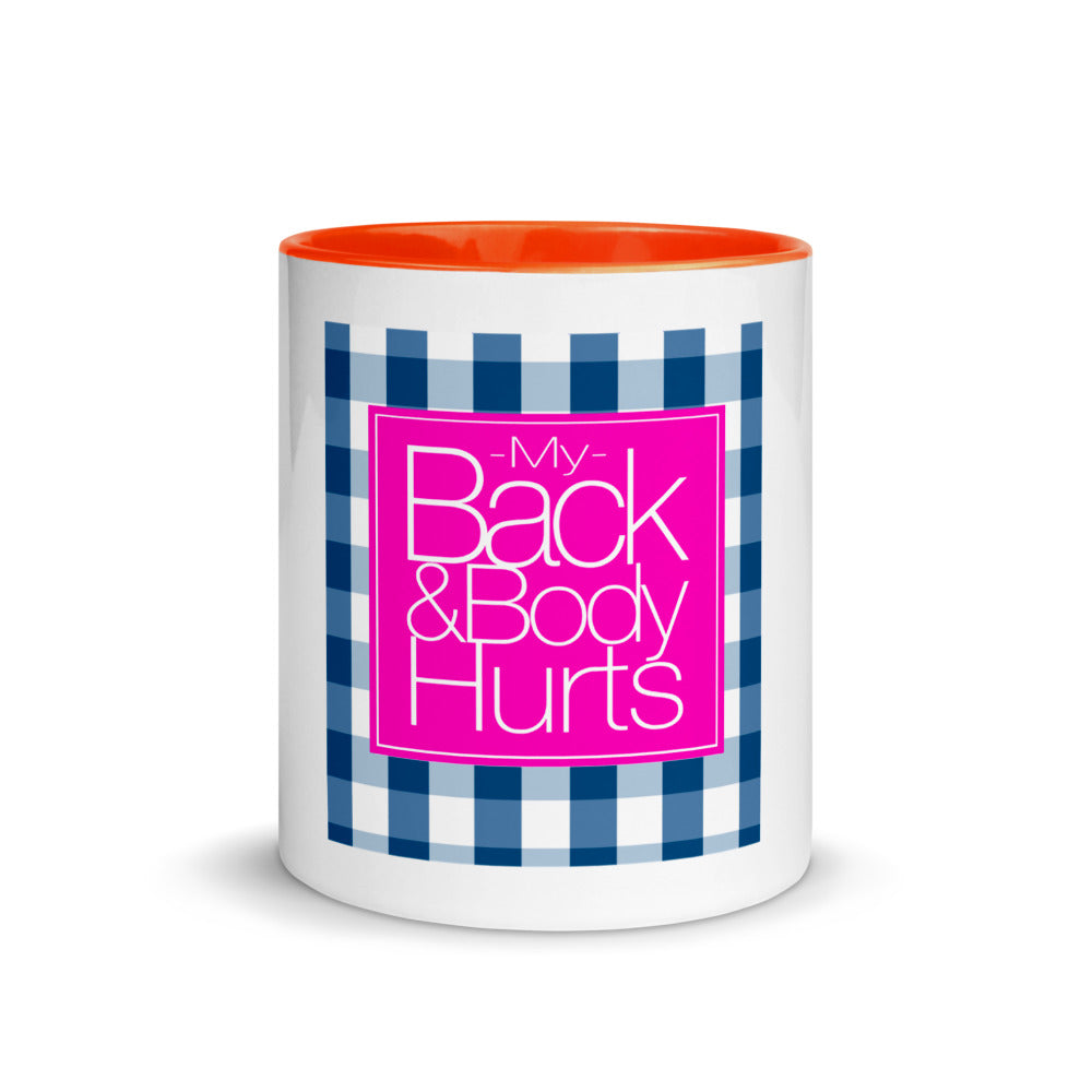 Back Body Hurt Mug with Color Inside