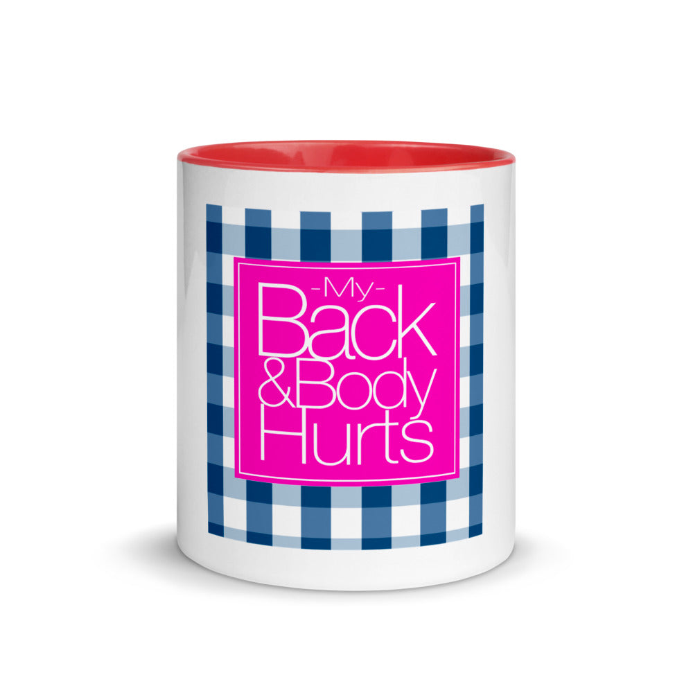 Back Body Hurt Mug with Color Inside