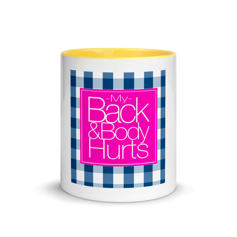 Back Body Hurt Mug with Color Inside