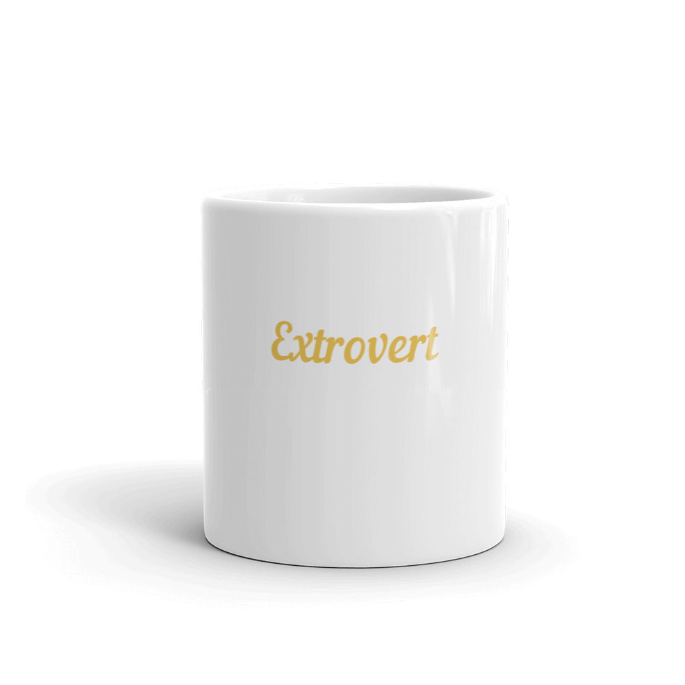 Extrovert White Glossy Mug