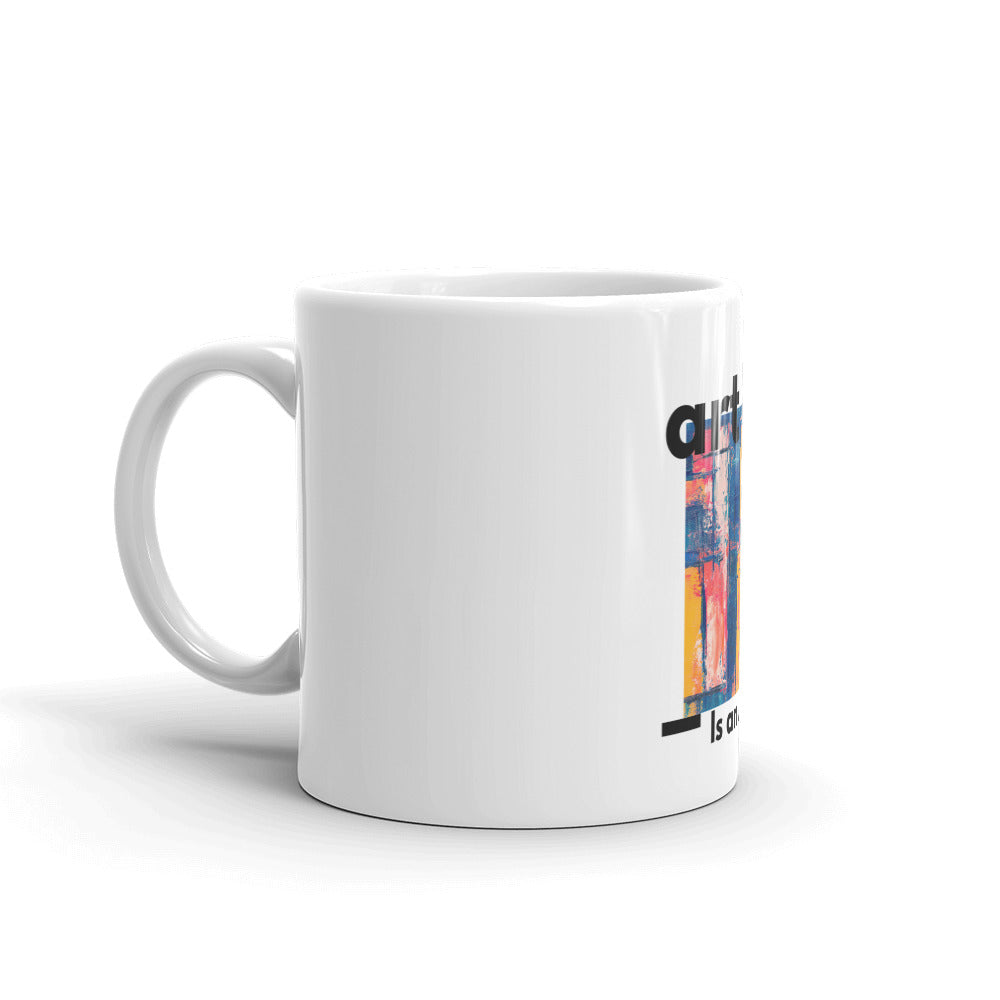 Art Is Asset White Glossy Mug