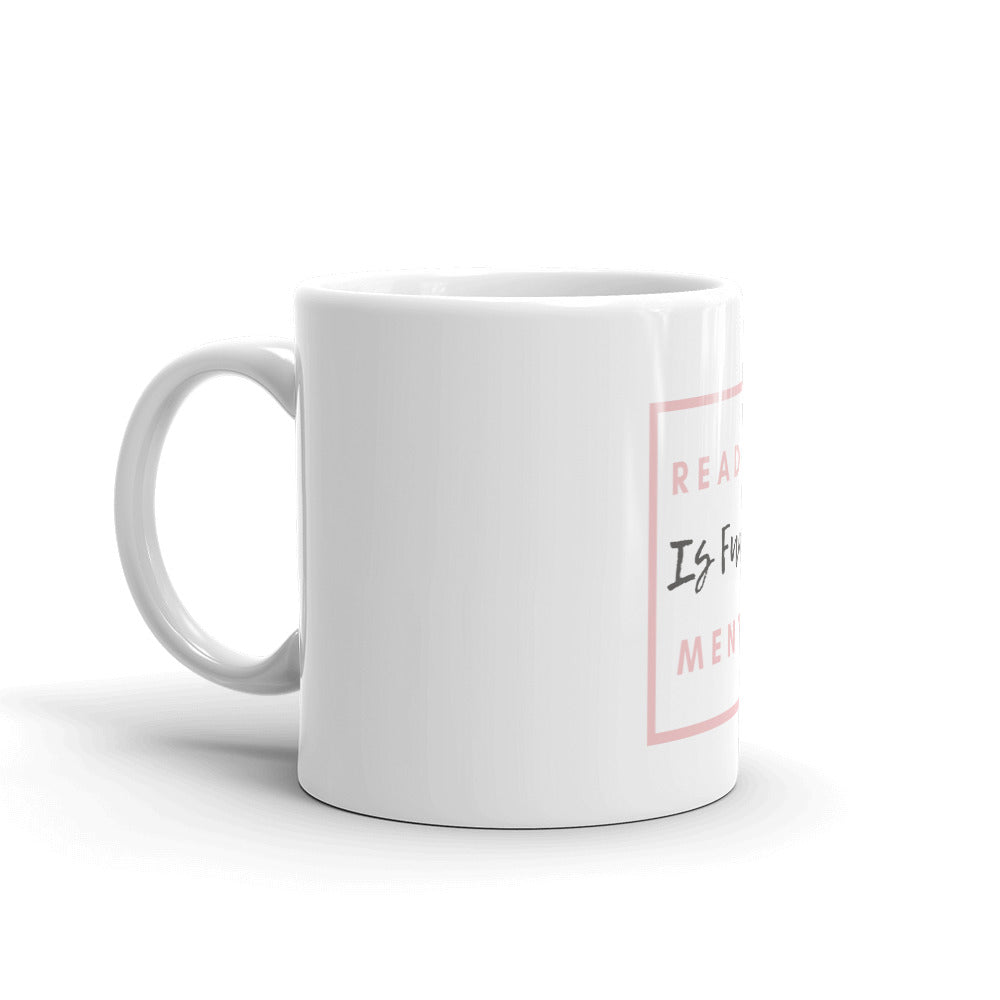 Reading Fun Mental White Glossy Mug