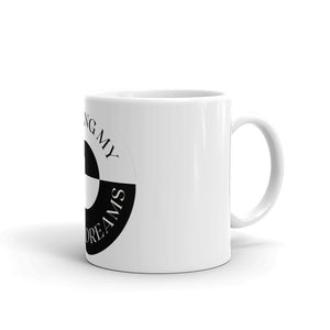 White glossy mug