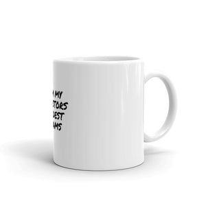 White glossy mug