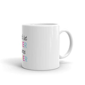 Later Never White Glossy Mug