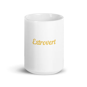 Extrovert White Glossy Mug