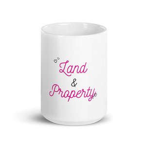 Land Property White Glossy Mug