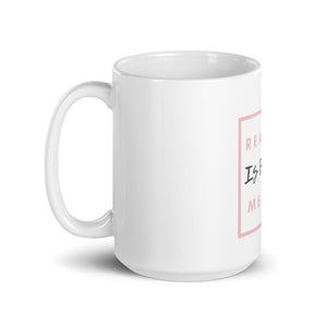 Reading Fun Mental White Glossy Mug