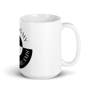 White glossy mug