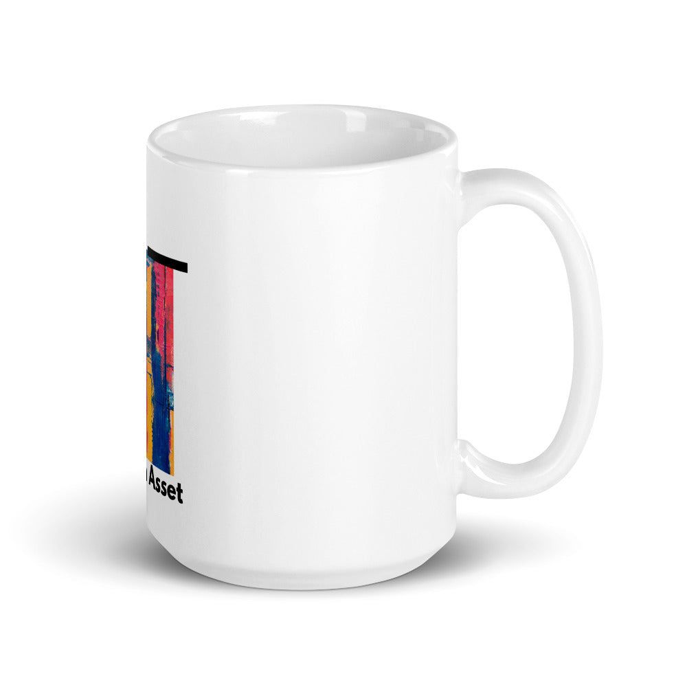 Art Is Asset White Glossy Mug